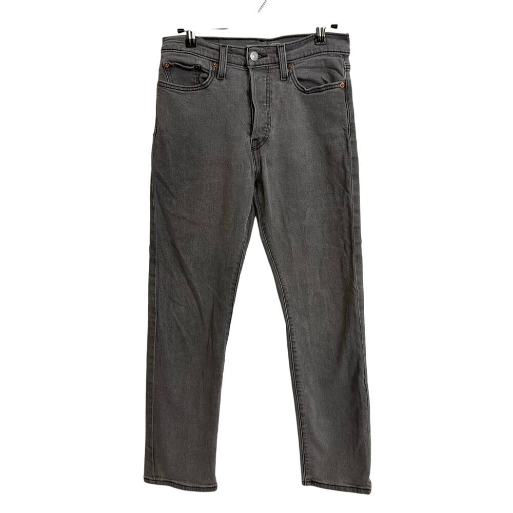 Levi's Wedgie Jeans Womens 28 Gray Cosmic Comet Straight High Rise Button Fly